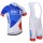 2015 FDJ Fahrradbekleidung Satz Fahrradtrikot Kurzarm Trikot und Kurz Trägerhose Radtrikot De