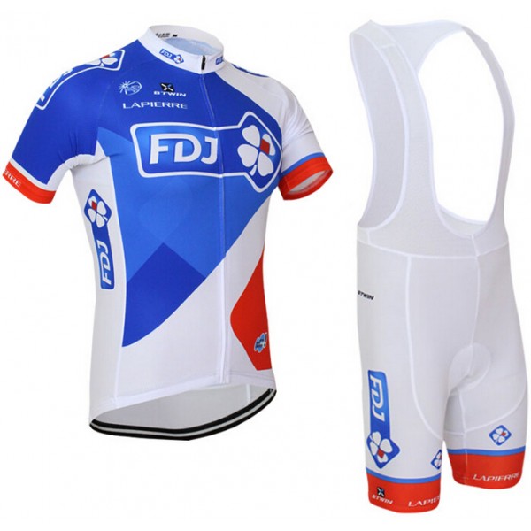 2015 FDJ Fahrradbekleidung Satz Fahrradtrikot Kurzarm Trikot und Kurz Trägerhose Radtrikot De 2015 FDJ Fahrradbekleidung Satz Fahrradtrikot Kurzarm Trikot und Kurz Trägerhose Radtrikot De