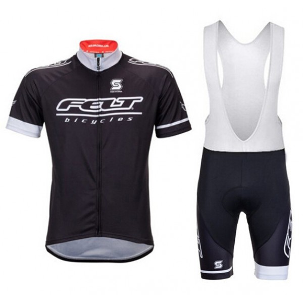 2015 Felt Fahrradbekleidung Satz Fahrradtrikot Kurzarm Trikot und Kurz Trägerhose schwarz Radtrikot De