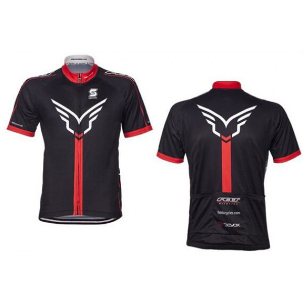 2015 Felt Radtrikot Kurzarm schwarz rot Radtrikot De