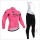 2015 Giro d'Italia Fahrradbekleidung Radtrikot Satz Langarm und Lange Trägerhose Radtrikot De