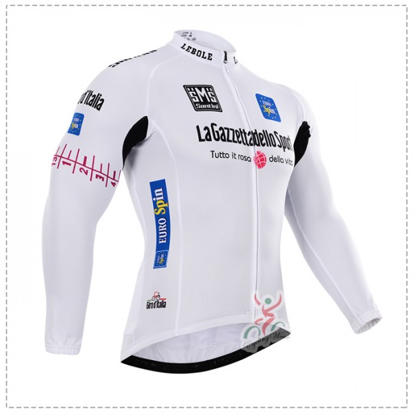 2015 Giro d'Italia Fahrradtrikot Langarm Blanc Radtrikot De 2015 Giro d'Italia Fahrradtrikot Langarm Blanc Radtrikot De