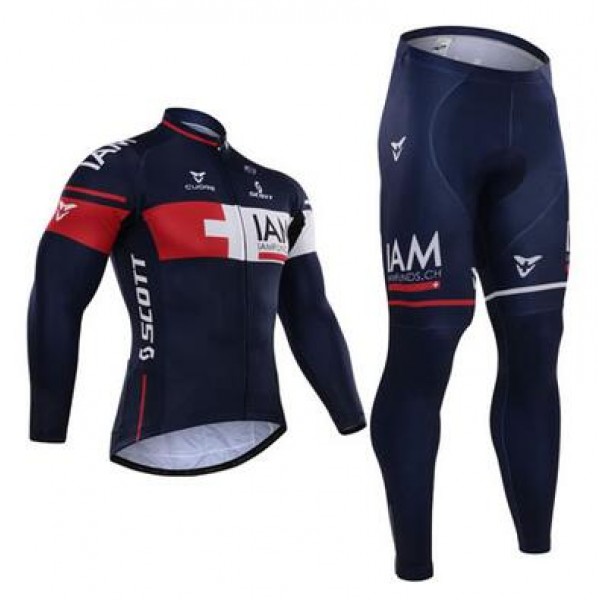 2015 IAM Fahrradbekleidung Radtrikot Satz Langarm und Lange Fahrradhose Radtrikot De