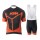 2015 KTM Proteam Schwarz orange Fahrradbekleidung Satz Fahrradtrikot Kurzarm Trikot und Kurz Trägerhose Radtrikot De