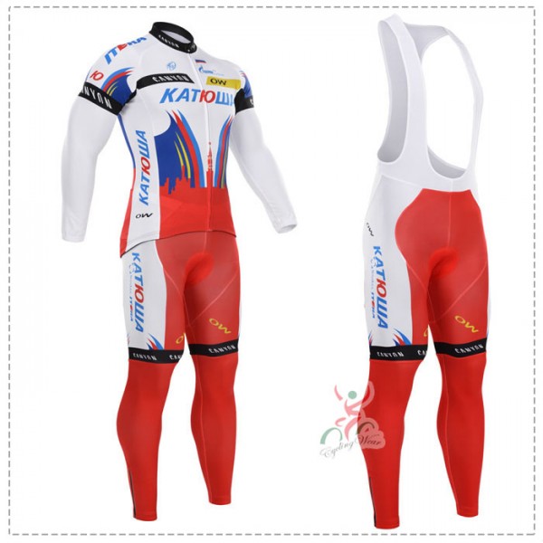2015 Katusha Fahrradbekleidung Radtrikot Satz Langarm und Lange Trägerhose Radtrikot De 2015 Katusha Fahrradbekleidung Radtrikot Satz Langarm und Lange Trägerhose Radtrikot De