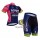 2015 Lampre Merida Radbekleidung Radtrikot Kurzarm und Fahrradhosen Kurz Radtrikot De