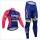 2015 Lampre Fahrradbekleidung Radtrikot Satz Langarm und Lange Fahrradhose Radtrikot De