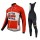 2015 Lotto Soudal Fahrradbekleidung Radtrikot Satz Langarm und Lange Trägerhose Radtrikot De