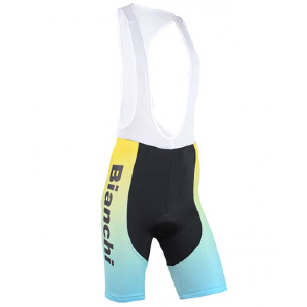 2015 Lotto Kurz Trägerhose Gelb und Blau Radtrikot De
