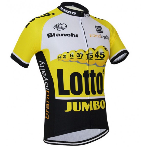 2015 Lotto Jumbo Radtrikot Kurzarm Radtrikot De