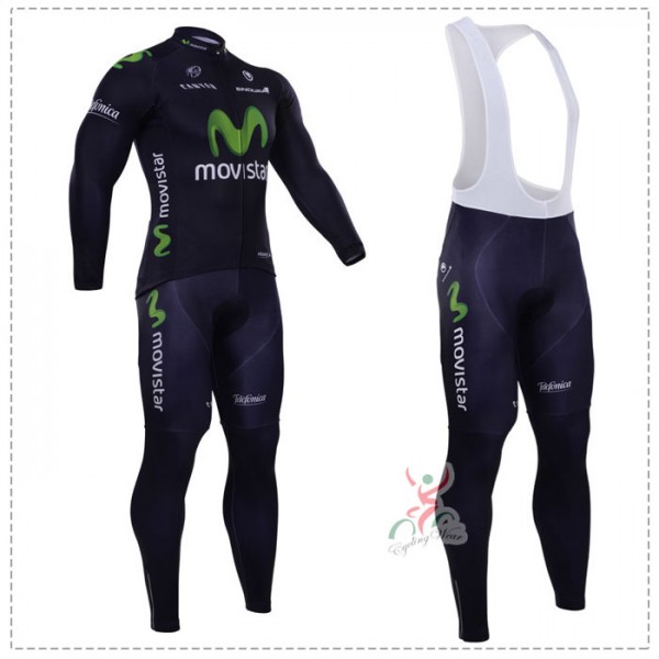 2015 Movistar Fahrradbekleidung Radtrikot Satz Langarm und Lange Trägerhose Radtrikot De 2015 Movistar Fahrradbekleidung Radtrikot Satz Langarm und Lange Trägerhose Radtrikot De