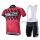 2015 Nalini Racing-Drapeau Rot Fahrradbekleidung Satz Fahrradtrikot Kurzarm Trikot und Kurz Trägerhose Radtrikot De
