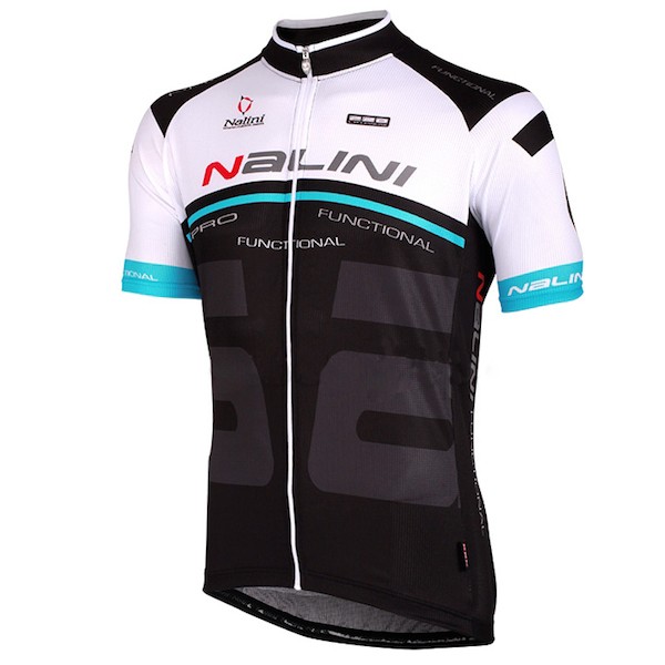 2015 Nalini Bao Weiß-Blau-Schwarz Radtrikot Kurzarm Radtrikot De