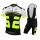 2015 Nalini Bao Weiß-Schwarz Fluo Fahrradbekleidung Satz Fahrradtrikot Kurzarm Trikot und Kurz Trägerhose Radtrikot De