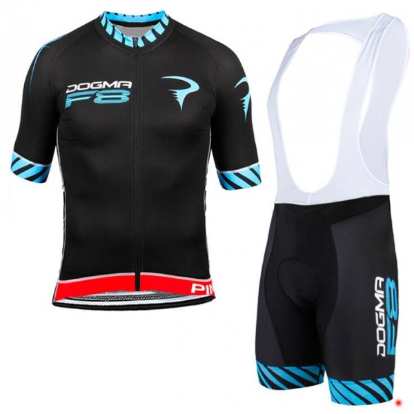 2015 Pinarello F8 Blau Fahrradbekleidung Satz Fahrradtrikot Kurzarm Trikot und Kurz Trägerhose Radtrikot De