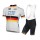 2015 Omega Pharma Quick Step Fahrradbekleidung Satz Fahrradtrikot Kurzarm Trikot und Kurz Trägerhose Weiß Radtrikot De