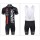 2015 Rock Racing Fahrradbekleidung Satz Fahrradtrikot Kurzarm Trikot und Kurz Trägerhose rot schwarz Radtrikot De