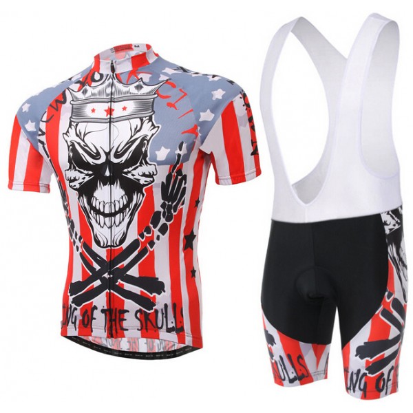 2015 Rock Racing Fahrradbekleidung Satz Fahrradtrikot Kurzarm Trikot und Kurz Trägerhose rot Radtrikot De