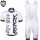 2015 Rock Racing Weiß Fahrradbekleidung Satz Fahrradtrikot Kurzarm Trikot und Kurz Trägerhose Radtrikot De