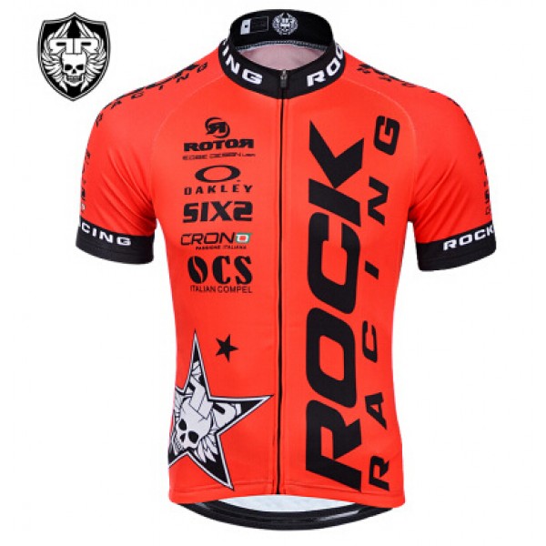 2015 Rock Racing Radtrikot Kurzarm rot Radtrikot De