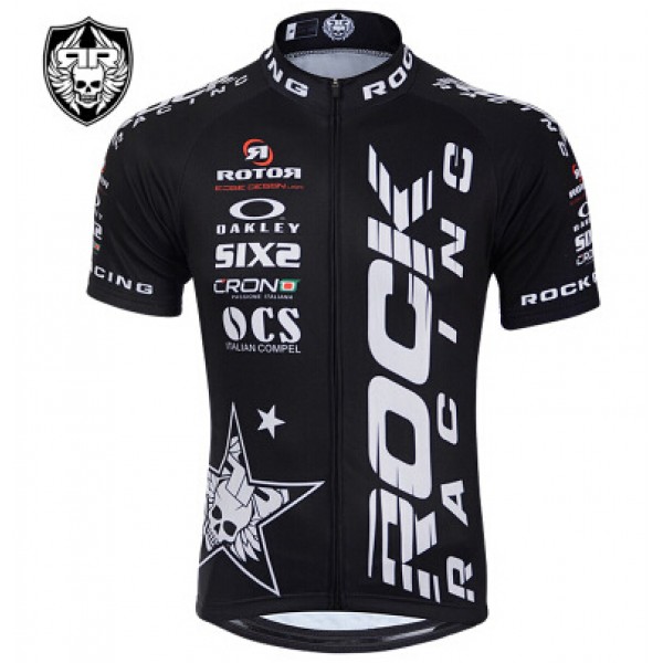 2015 Rock Racing Radtrikot Kurzarm schwarz Radtrikot De