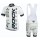 2015 Rock Racing Weiß Fahrradbekleidung Satz Fahrradtrikot Kurzarm Trikot und Kurz Trägerhose Radtrikot De