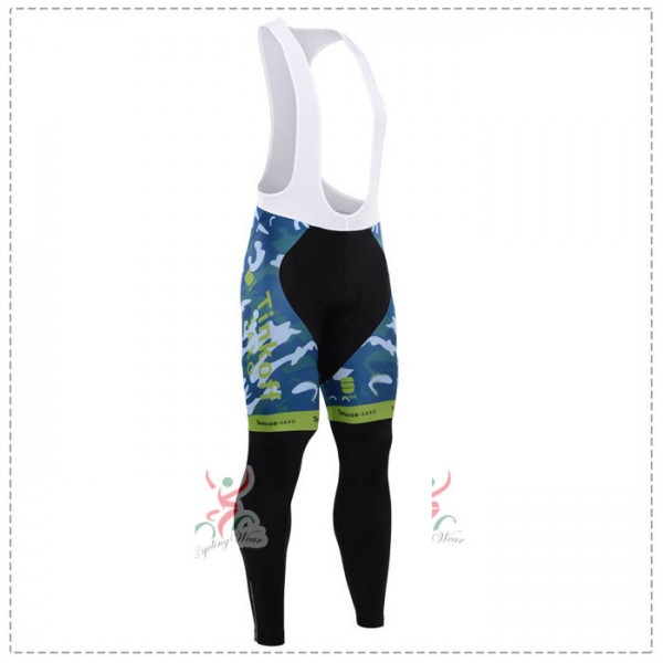2015 Tinkoff Saxo Bank Camouflage Blau Lang Trägerhose Grün Radtrikot De