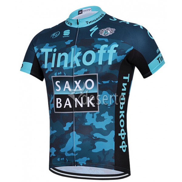 2015 Saxo Bank Tinkoff Radtrikot Kurzarm Camouflage Blau Radtrikot De 2015 Saxo Bank Tinkoff Radtrikot Kurzarm Camouflage Blau Radtrikot De
