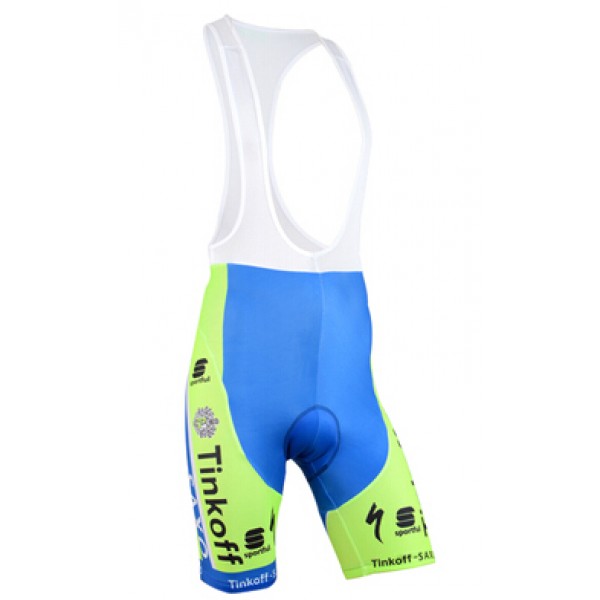2015 Saxo Bank Tinkoff Kurz Trägerhose Fluorescence Radtrikot De