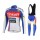2015 Tinkoff Saxo Bank bleu Fahrradbekleidung Radtrikot Satz Langarm und Lange Trägerhose Radtrikot De