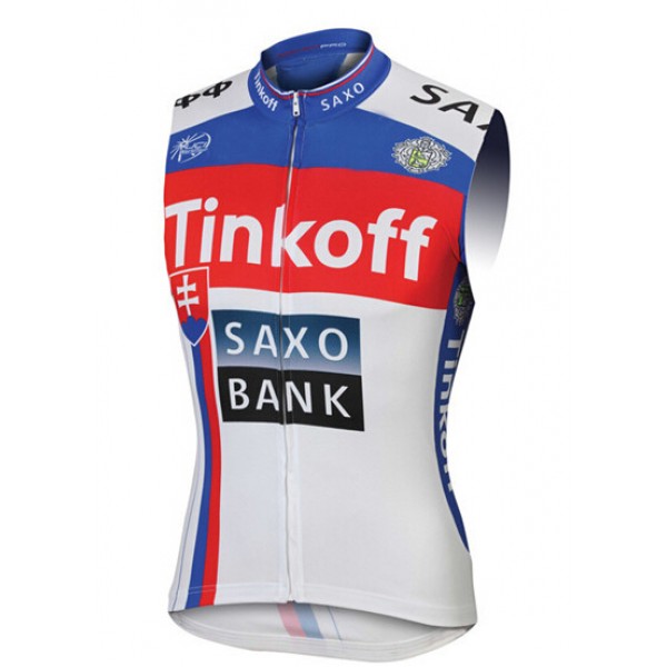 2015 Saxo bank Tionkff blau ärmelloses Trikot Radtrikot De