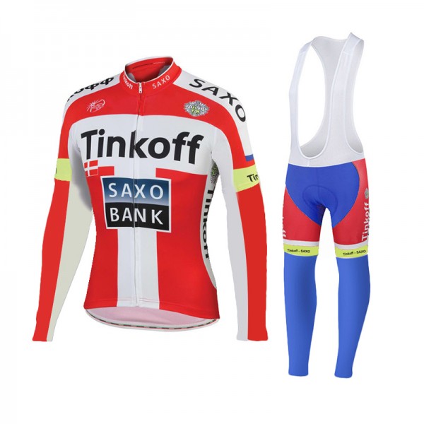 2015 Tinkoff Saxo Bank Rouge Fahrradbekleidung Radtrikot Satz Langarm und Lange Trägerhose Radtrikot De 2015 Tinkoff Saxo Bank Rouge Fahrradbekleidung Radtrikot Satz Langarm und Lange Trägerhose Radtrikot De