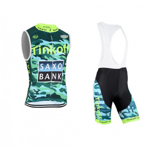 2015 Tinkoff Saxo Bank Camouflage ärmelloses Trikot und Kurz Trägerhose Radtrikot De 2015 Tinkoff Saxo Bank Camouflage ärmelloses Trikot und Kurz Trägerhose Radtrikot De