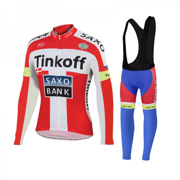 2015 Tinkoff Saxo Bank Rouge Fahrradbekleidung Radtrikot Satz Langarm und Lange Trägerhose Radtrikot De 2015 Tinkoff Saxo Bank Rouge Fahrradbekleidung Radtrikot Satz Langarm und Lange Trägerhose Radtrikot De