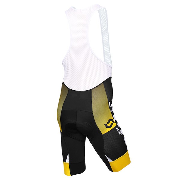 2015 Proteam Scott Schwarz-Gelb Kurz Trägerhose Radtrikot De