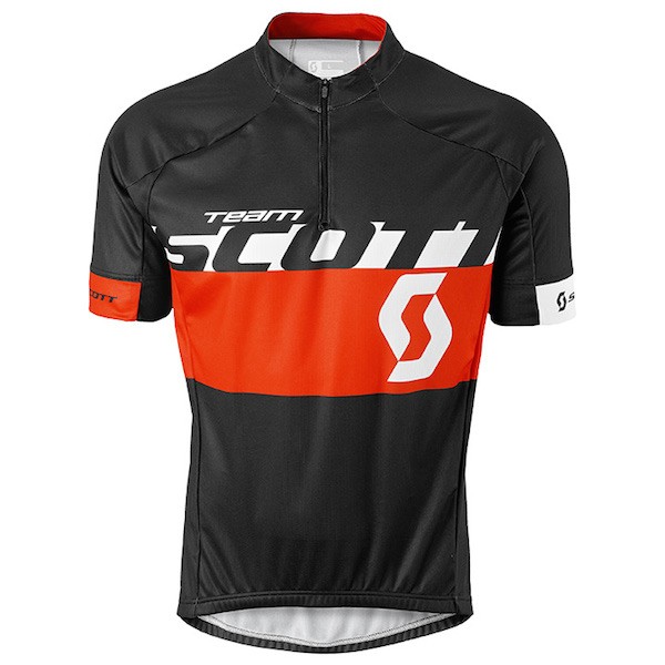 2015 Proteam Scott Weiß-Schwarz-Rot Radtrikot Kurzarm Radtrikot De