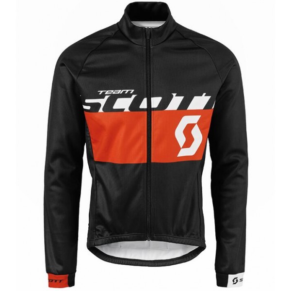 2015 SCOTT RC Schwarz/Rote Fahrradtrikot Langarm Radtrikot De