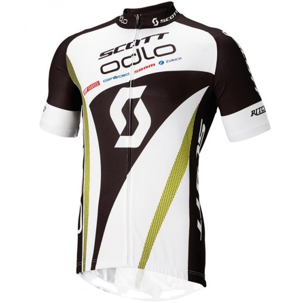 2015 Odlo Scott Swiss Radtrikot Kurzarm Radtrikot De