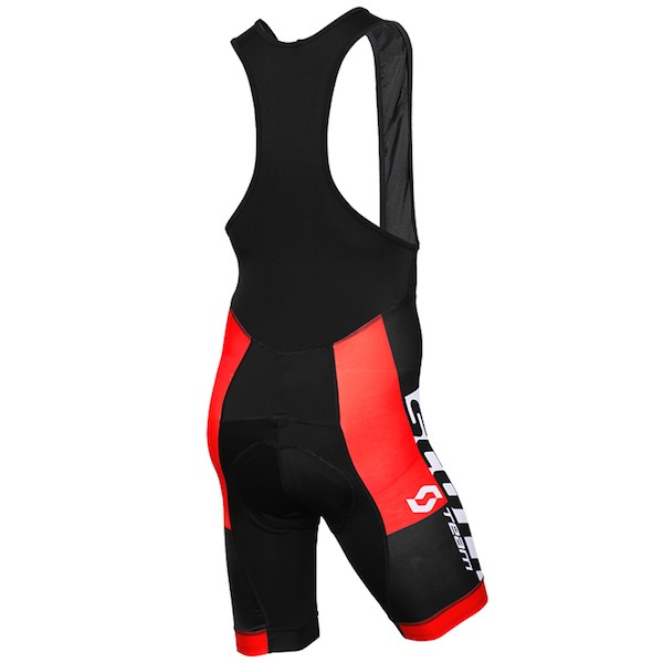 2015 Proteam Scott Weiß-Schwarz-Rot Kurz Trägerhose Radtrikot De
