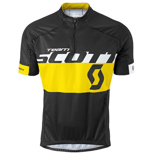 2015 Proteam Scott Schwarz-Gelb Radtrikot Kurzarm Radtrikot De 2015 Proteam Scott Schwarz-Gelb Radtrikot Kurzarm Radtrikot De