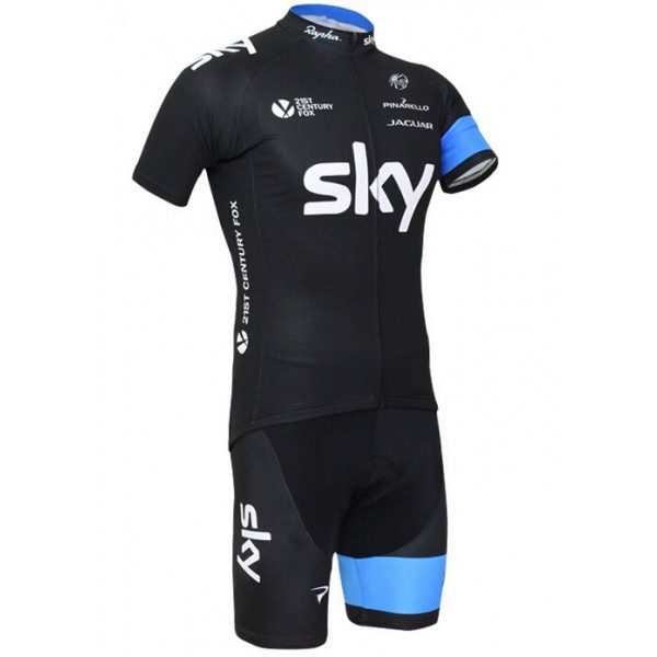 2015 Sky Radbekleidung Radtrikot Kurzarm und Fahrradhosen Kurz Radtrikot De