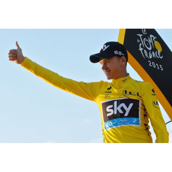 2015 Sky Fahrradtrikot Langarm Radtrikot De