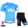 2015 Sky Maillot Cyclisme Courte Blau und Kurz Radhose Radtrikot De