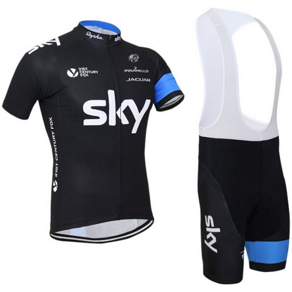 2015 Sky Fahrradbekleidung Satz Fahrradtrikot Kurzarm Trikot und Kurz Trägerhose Radtrikot De