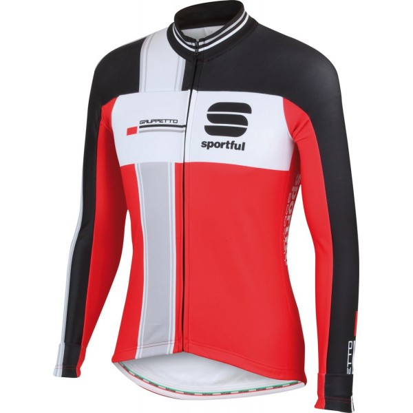 2015 Sportful Gruppetto LS Rood Fahrradtrikot Langarm Rouge Radtrikot De 2015 Sportful Gruppetto LS Rood Fahrradtrikot Langarm Rouge Radtrikot De