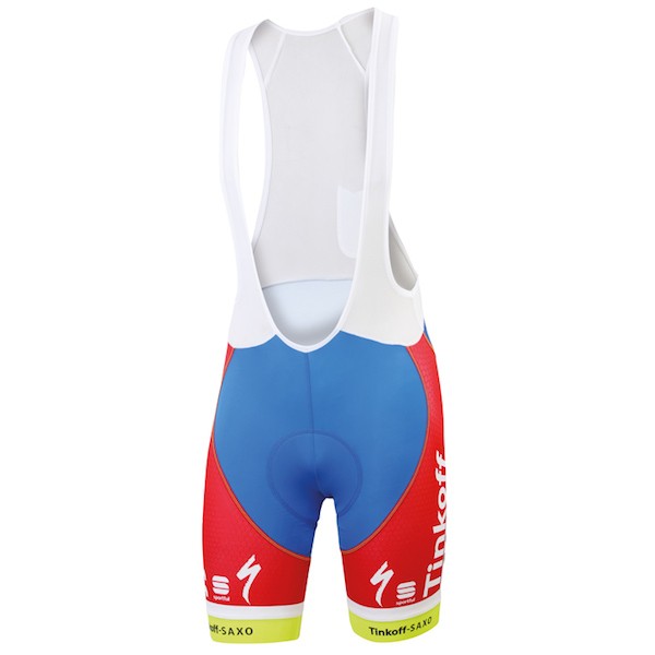 2015 Tinkoff-Saxo Bank Champion danoise Kurz Trägerhose Radtrikot De