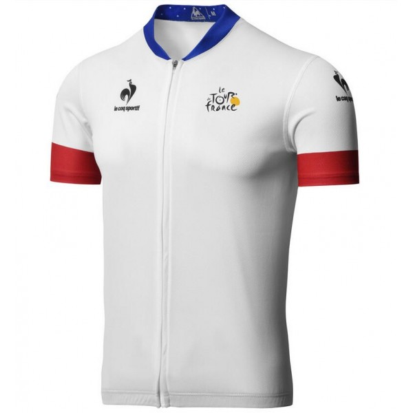 2015 Tour De France Radtrikot Kurzarm Weiß Radtrikot De