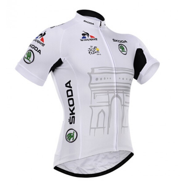 2015 Tour De France Radtrikot Kurzarm Weiß Radtrikot De 2015 Tour De France Radtrikot Kurzarm Weiß Radtrikot De