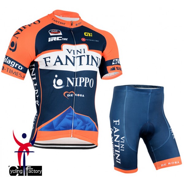 2015 Vini Fantini NIPPO Radbekleidung Radtrikot Kurzarm und Fahrradhosen Kurz Radtrikot De