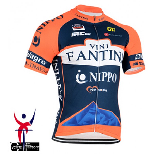 2015 Vini Fantini NIPPO Radtrikot Kurzarm Radtrikot De